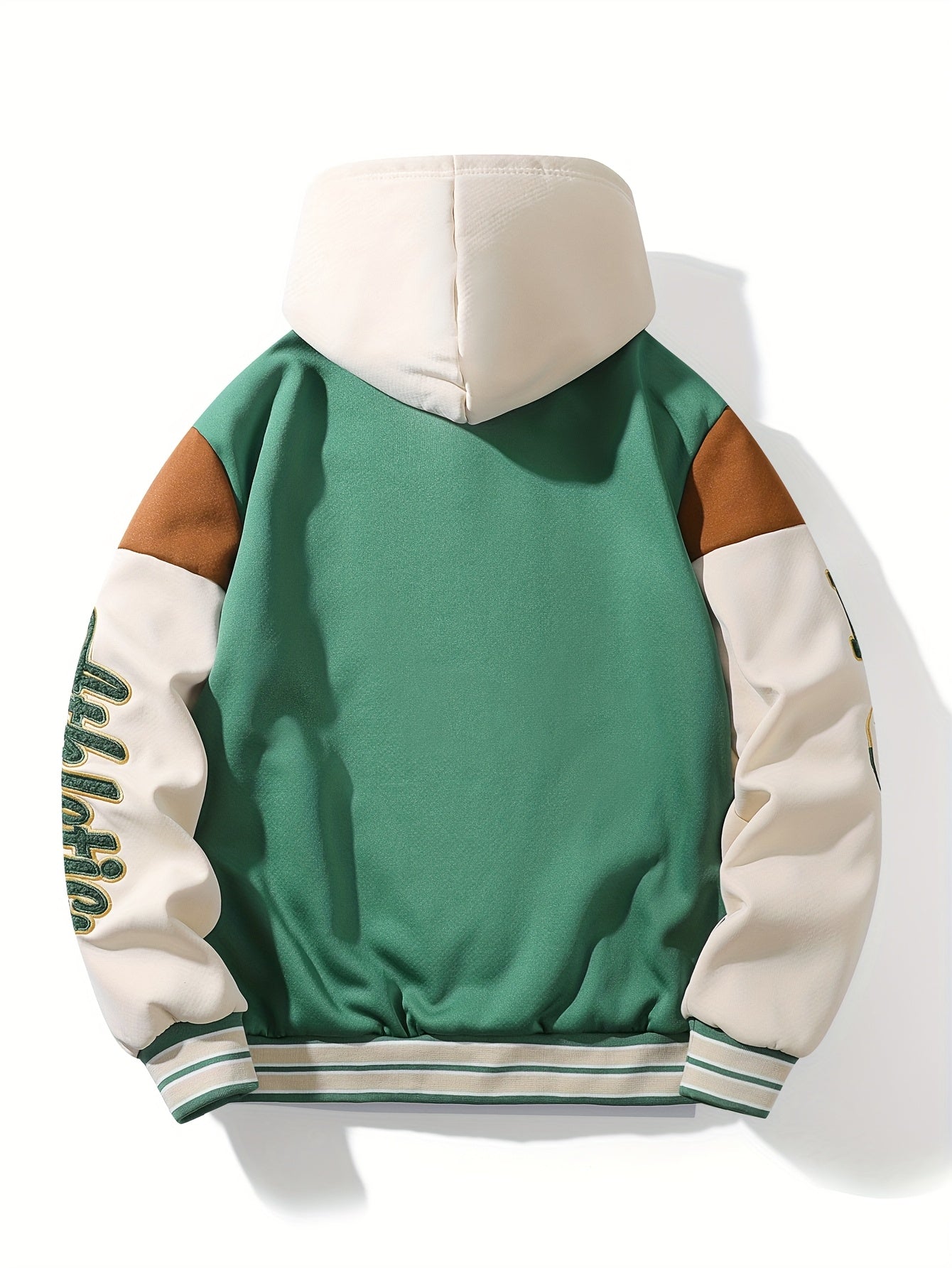 Giacca da baseball casual da uomo con cappuccio