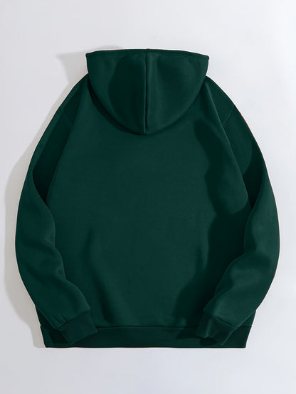 Herren-Hoodie mit auffälligem Entengesicht-Print