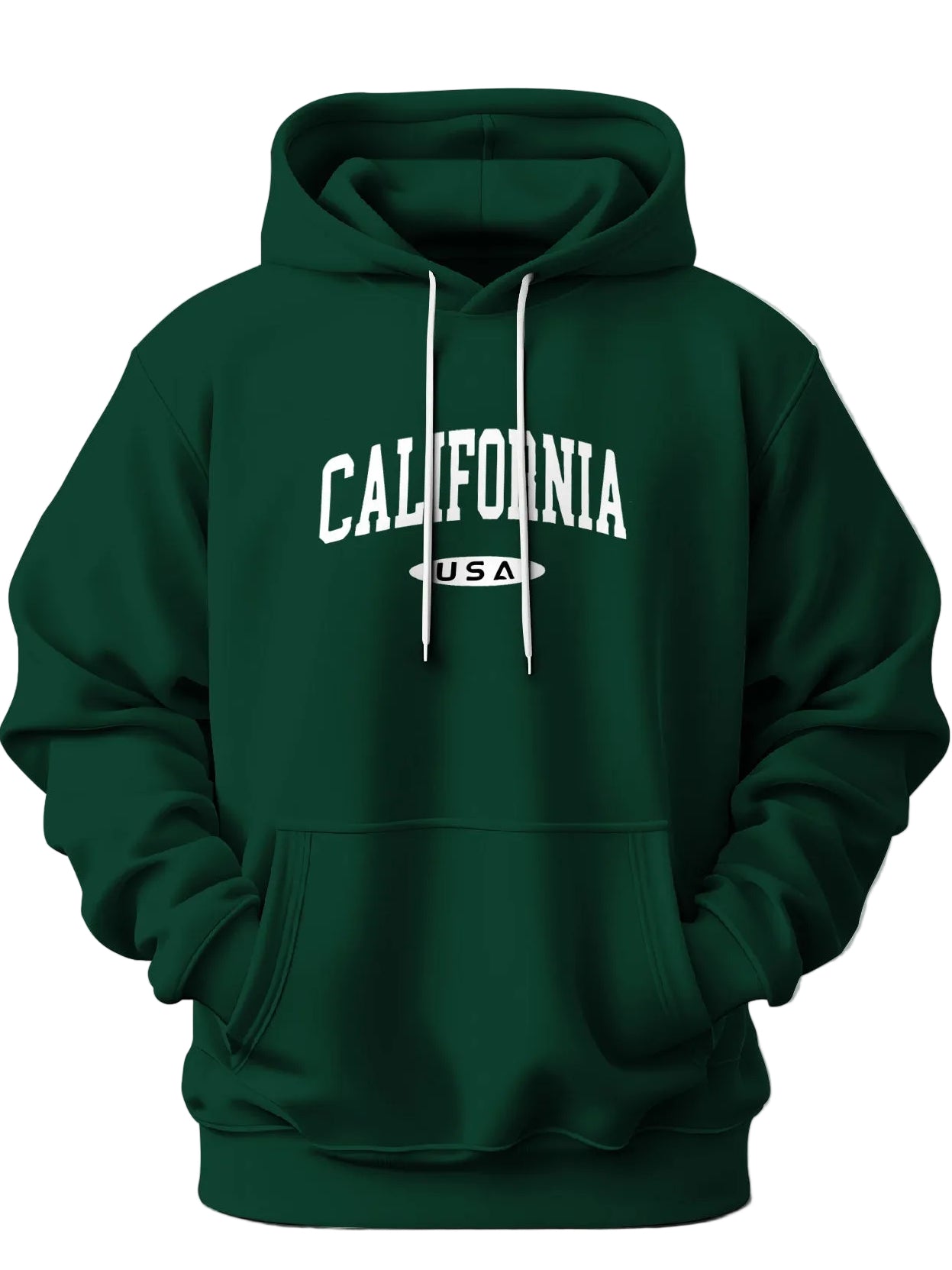 „California USA“-Hoodie – Marineblaue Streetwear