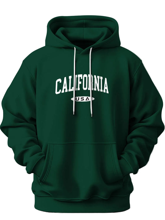Felpa con Cappuccio "California USA" – Navy Blue Streetwear