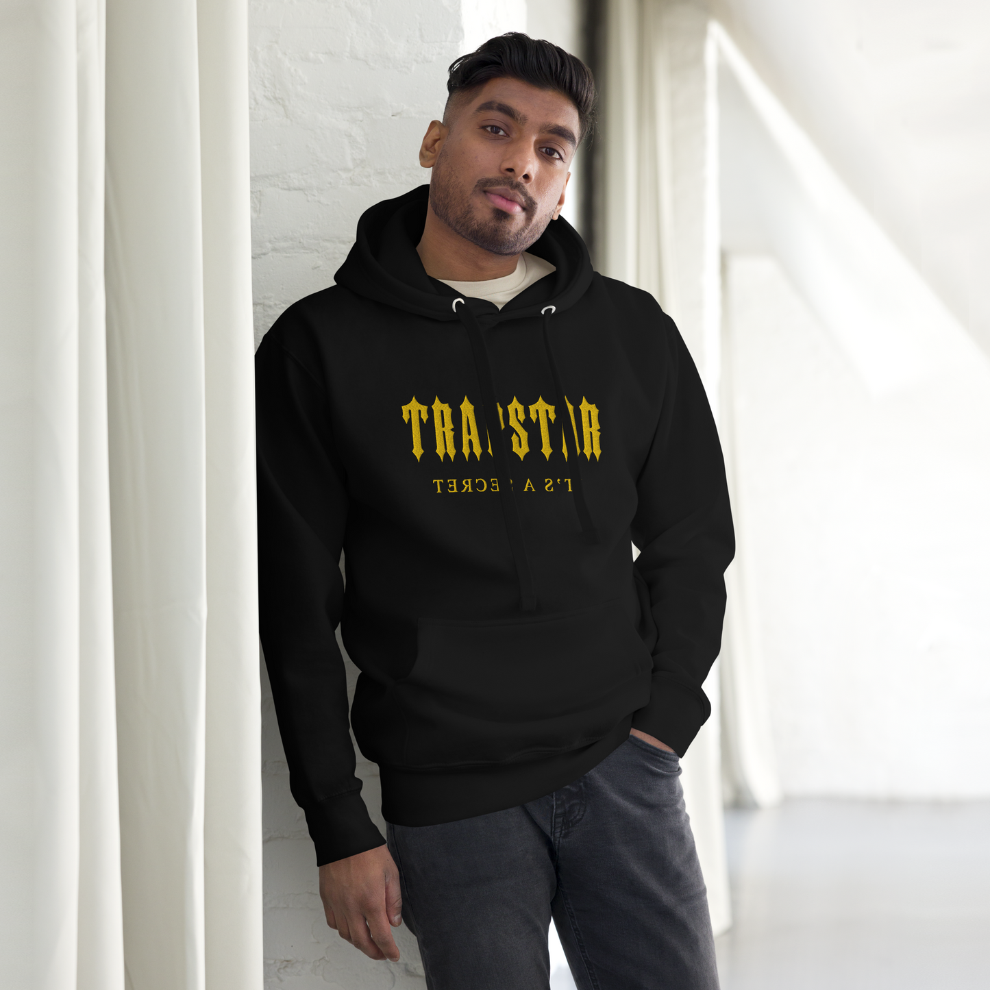 Trapstar London Hoodie mit gesticktem Logo auf der Brust für Damen und Herren, Unisex