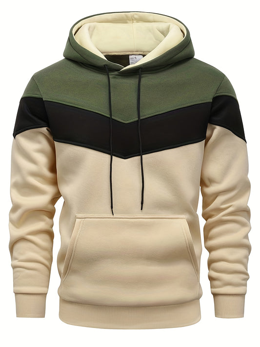 Felpa con Cappuccio Uomo Casual “Urban Color Block”