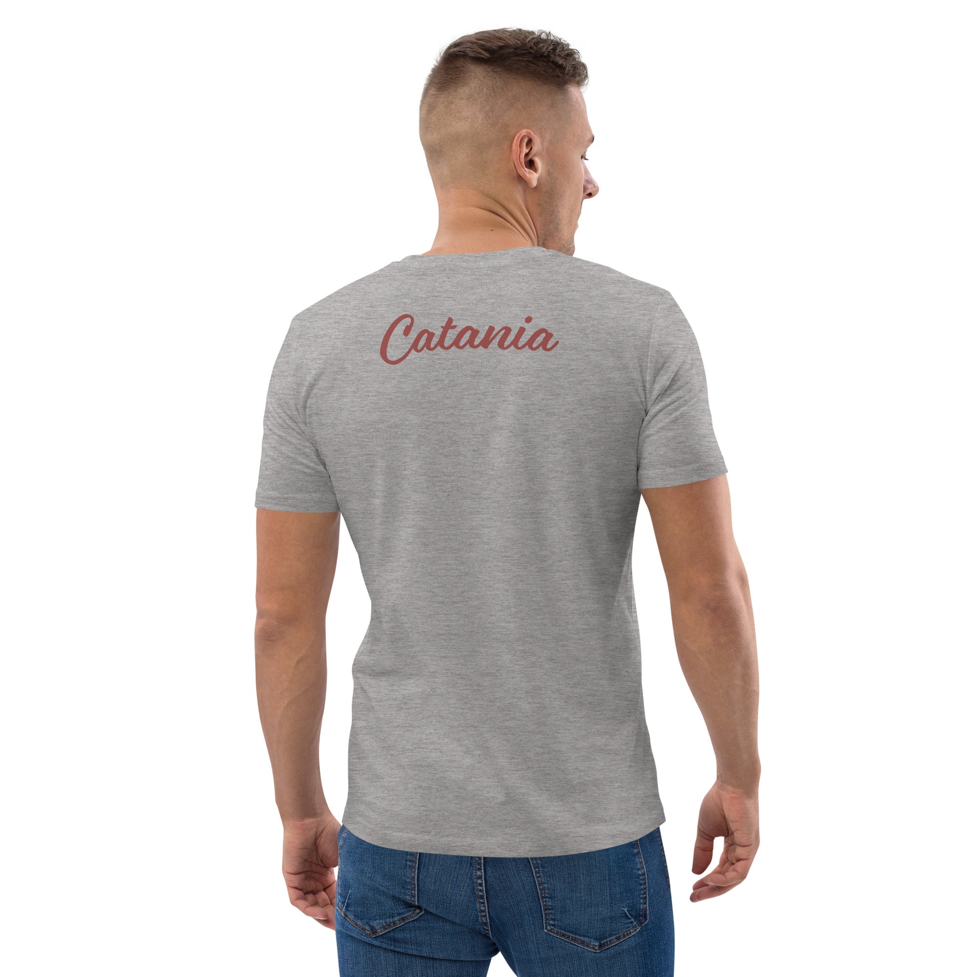 SICILY t-shirt a manica corta con ricamo logo Sicilia con tamburello e nome della tua città personlizzato - T-shirt Boutique