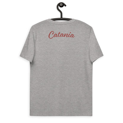 SICILY t-shirt a manica corta con ricamo logo Sicilia con tamburello e nome della tua città personlizzato - T-shirt Boutique