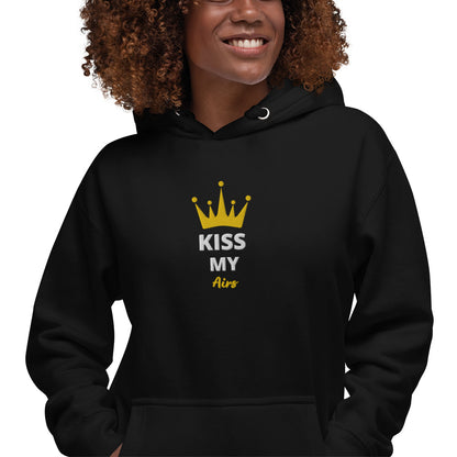 KISS MY AIRS Felpa con cappuccio unisex con logo ricamato - T-shirt Boutique
