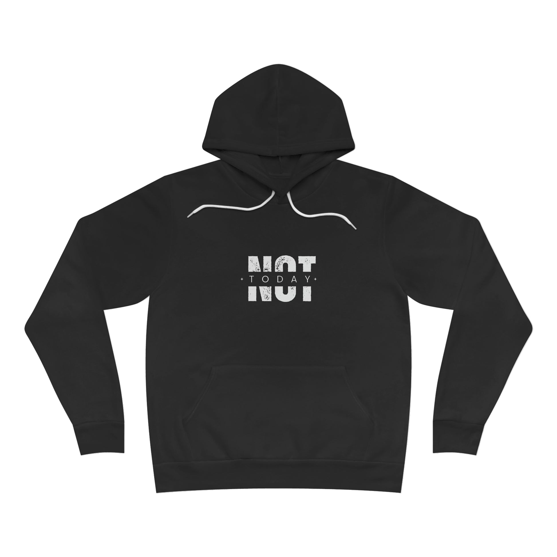 NOT TODAY Felpa Unisex Sponge Fleece Pullover Hoodie minimal - T-shirt Boutique