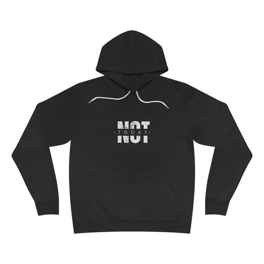 NOT TODAY Felpa Unisex Sponge Fleece Pullover Hoodie minimal - T-shirt Boutique